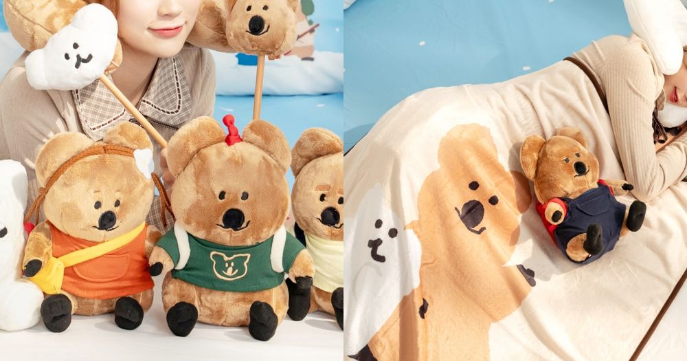 7-11開賣超可愛DINOTAENG矮袋鼠周邊！萌翻「QUOKKA絨毛玩偶、法蘭絨毯子」全都太欠買！-1