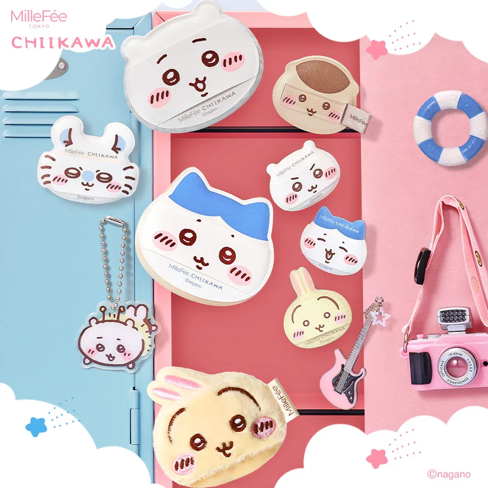 吉友們快衝！MilleFée「吉伊卡哇」聯名彩妝工具，氣墊粉撲、蜜粉撲、手指氣墊，可愛得太犯規、是每天上妝的理由！-5