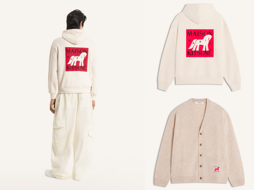 小狐狸迎新春！Maison Kitsuné馬年系列上新！「托特包、針織上衣」低調高級、新年好想擁有！-4