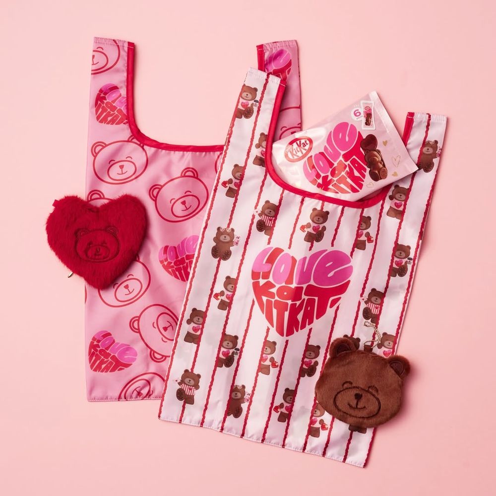 2026情人節禮物就送這個！超呆萌「Kitkat愛心巧克力小熊絨毛玩偶、熊熊馬克杯」日妞都狂搶！-8