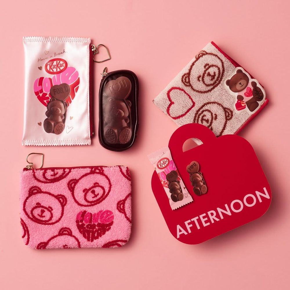 2026情人節禮物就送這個！超呆萌「Kitkat愛心巧克力小熊絨毛玩偶、熊熊馬克杯」日妞都狂搶！-3