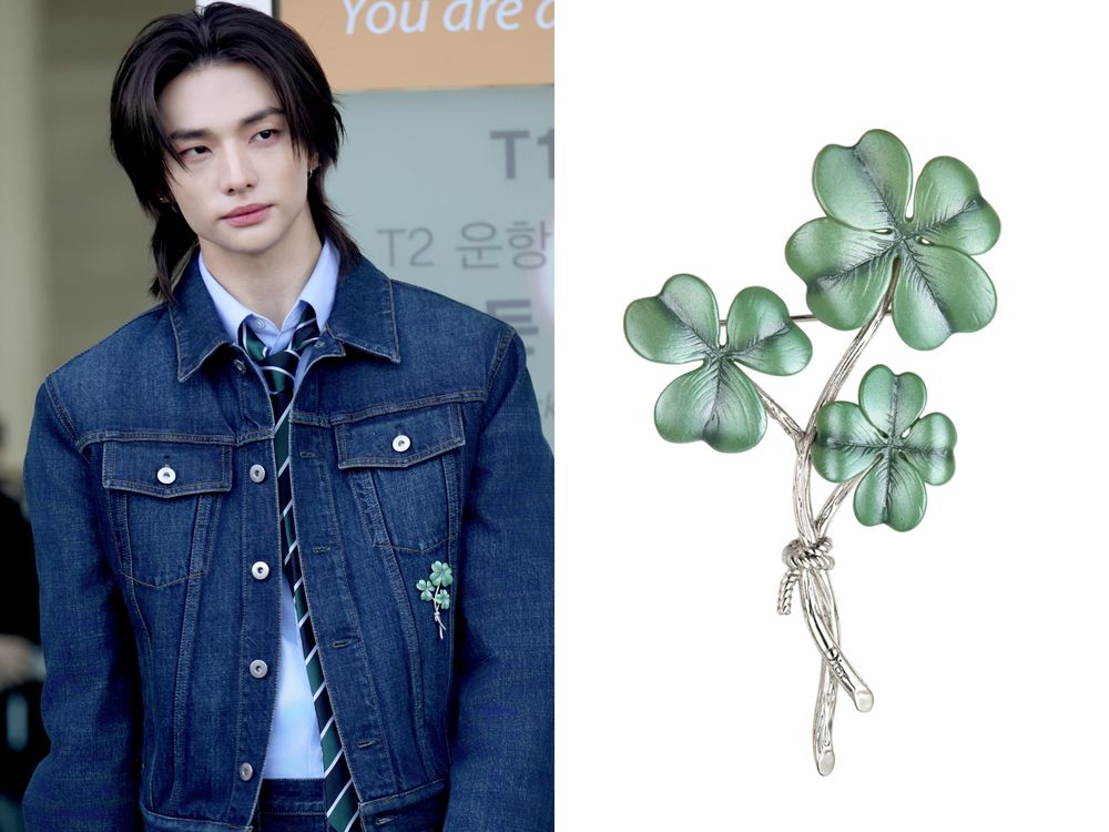 《愛情怎麼翻譯》高允貞看極光幸運草Dior幫你找到了？迪奧幸運草系列「胸針、吊飾」韓星也狂收藏！-11