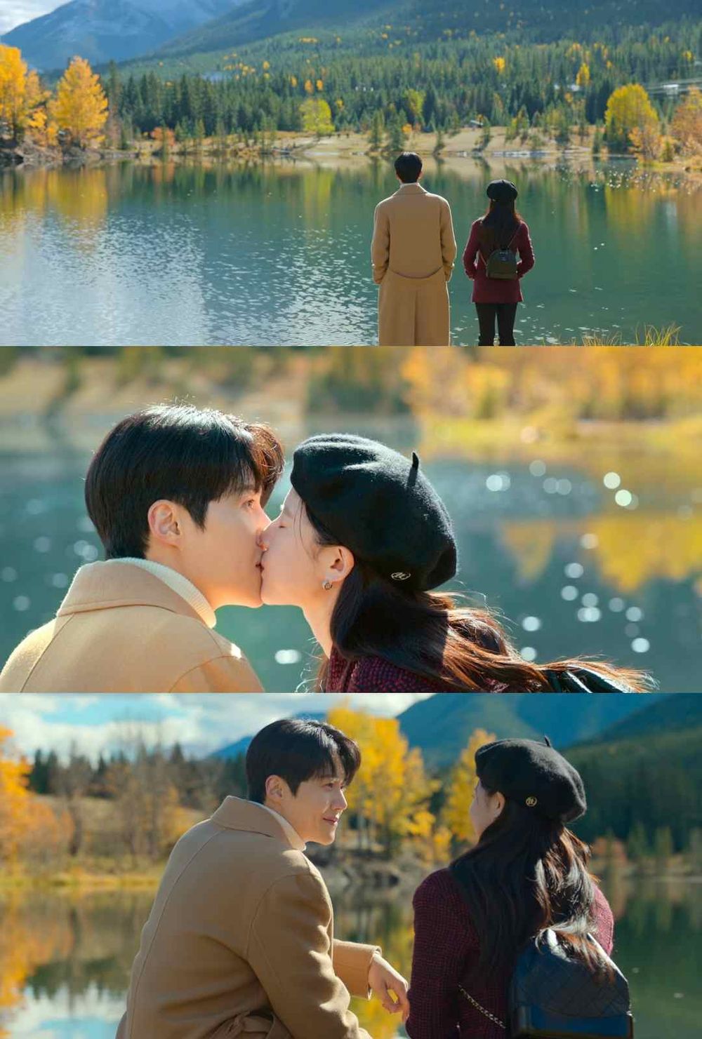 Netflix《愛情怎麼翻譯》金宣虎高允貞心動名場面！看極光、湖邊初吻超浪漫，雪夜「告白擁吻」網友尖叫到失控！-11