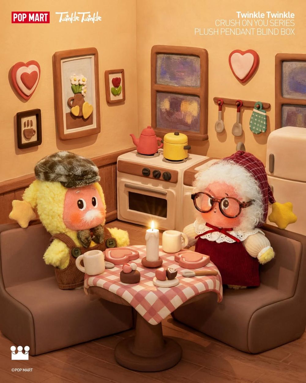 泡泡瑪特「星星人」2026情人節周邊來了！「手牽手愛心星星人側背包、邱比特變裝吊飾」這天開賣！-2