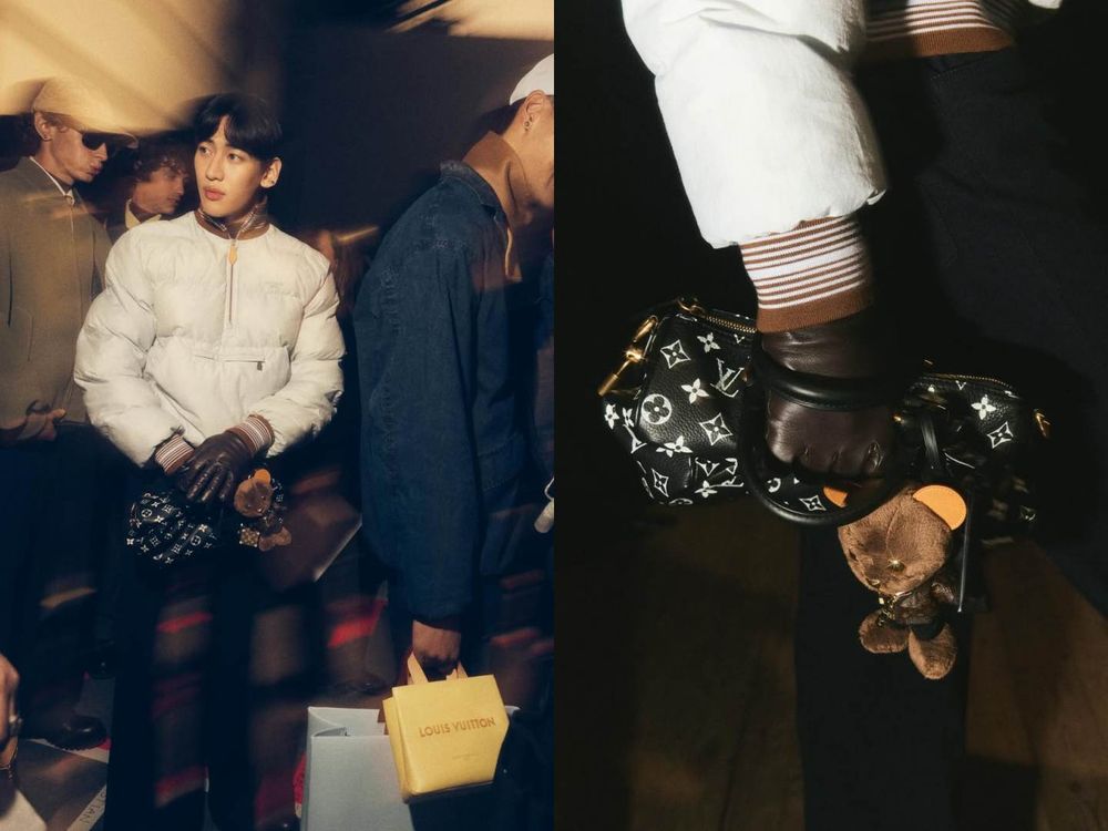 鳥寶寶尖叫！BamBam驚喜上T台走秀！LV男裝處女秀氣場全開、王嘉爾台下應援超可愛！-7