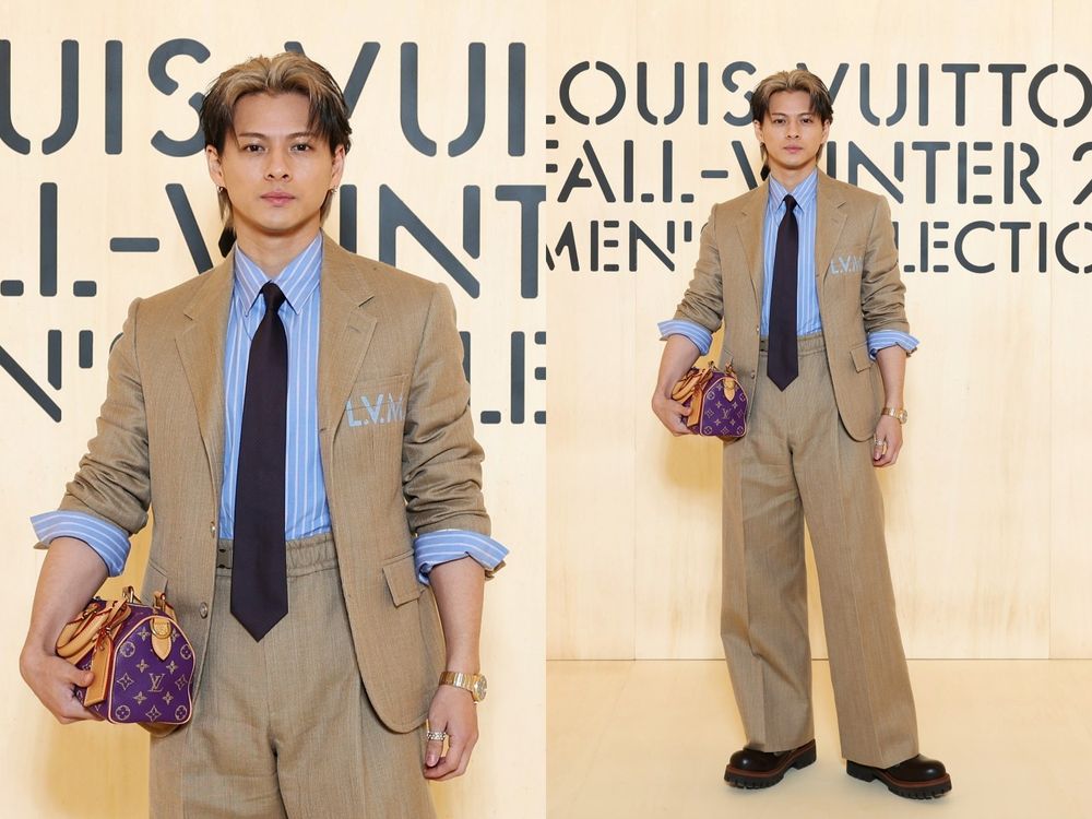 LV男裝週大秀簡直男神產地！BamBam直接上台走秀，還有「王嘉爾、王鶴棣、 徐明浩、孔劉」都來了！-4
