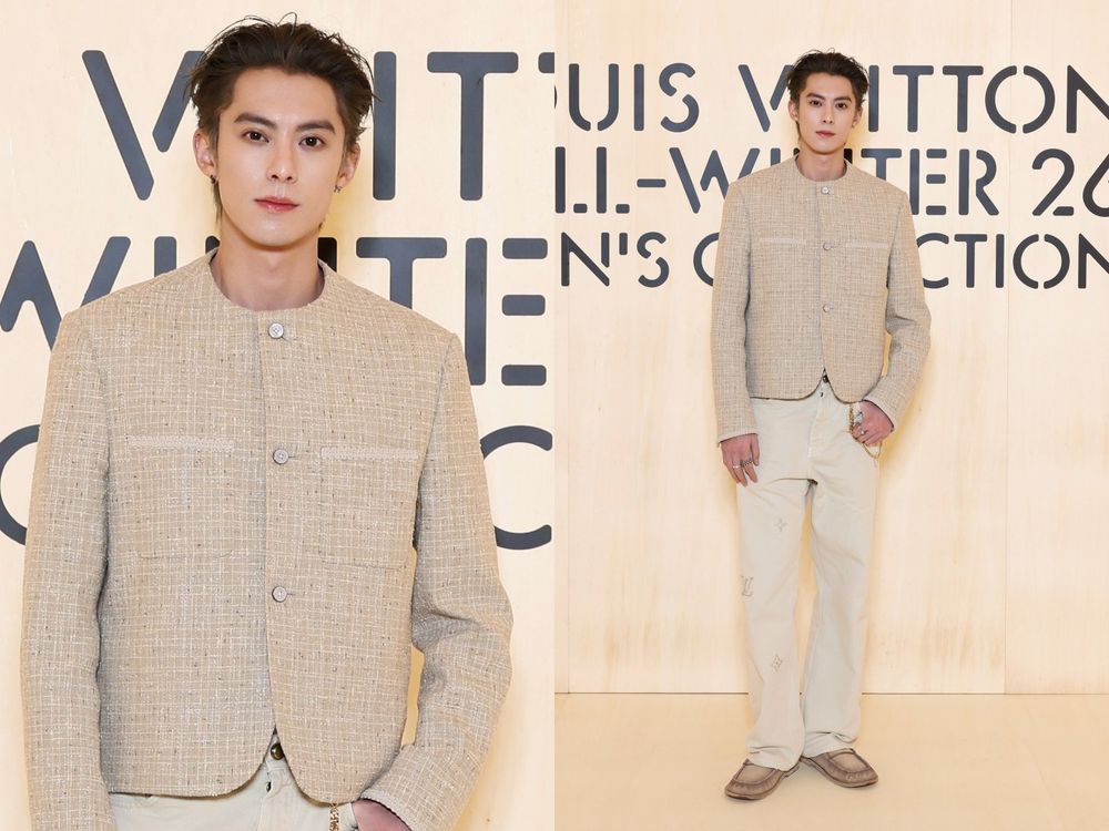 LV男裝週大秀簡直男神產地！BamBam直接上台走秀，還有「王嘉爾、王鶴棣、 徐明浩、孔劉」都來了！-7