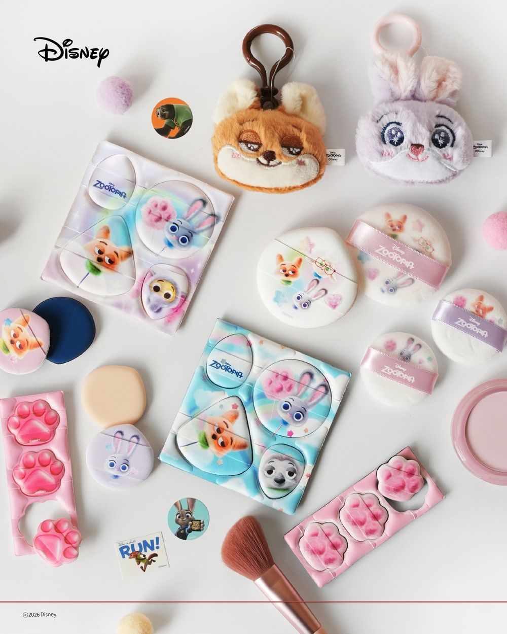 韓國大創推出《動物方城市》聯名美妝工具！茱蒂、尼克氣墊粉撲軟Q又服貼，還有肉墊手指粉撲、可愛到被瘋搶！-5