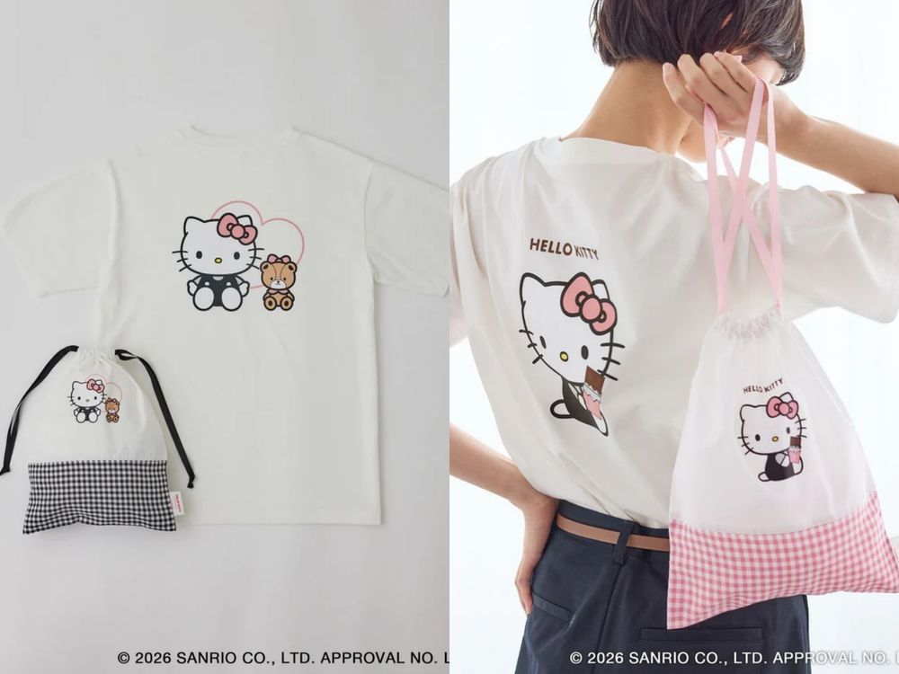 日牌ROPE PICNIC聯名Hello Kitty粉絲要暴動了！「限量T恤＋蝴蝶結小包」可愛到犯規！-6