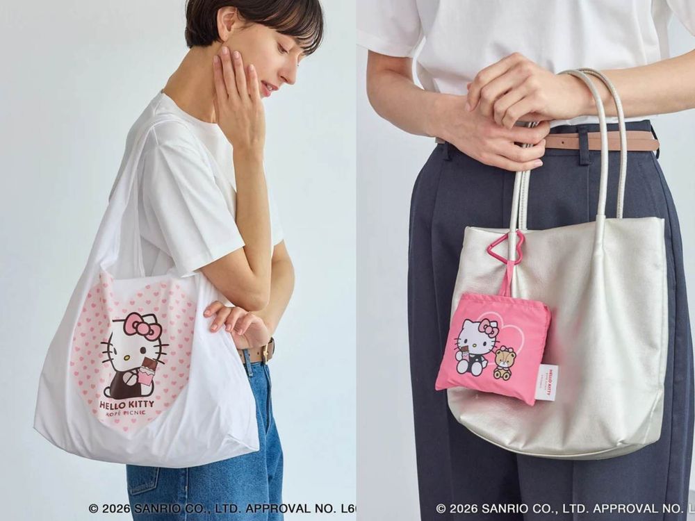 日牌ROPE PICNIC聯名Hello Kitty粉絲要暴動了！「限量T恤＋蝴蝶結小包」可愛到犯規！-10
