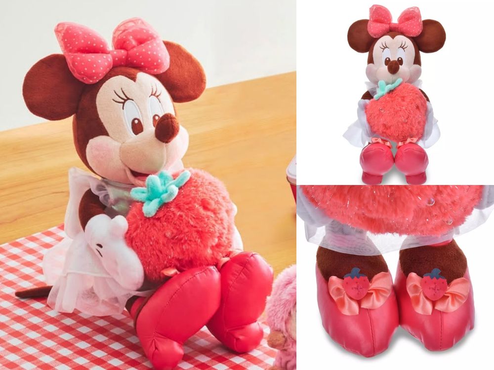 迪士尼水果系列新品也太燒！超可愛「櫻桃奇奇蒂蒂鑰匙圈、抱草莓米妮玩偶」這天軟萌開賣！-4