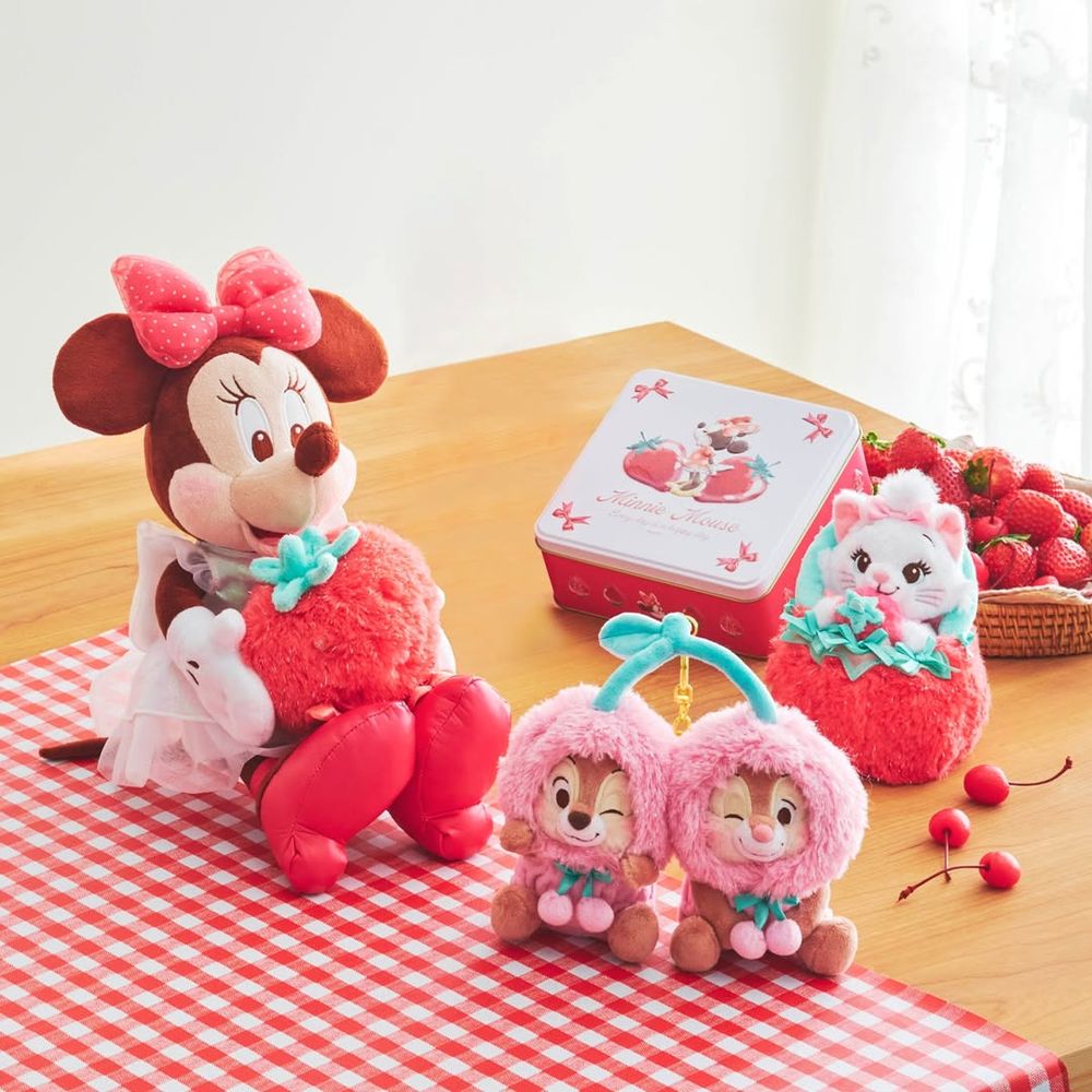迪士尼水果系列新品也太燒！超可愛「櫻桃奇奇蒂蒂鑰匙圈、抱草莓米妮玩偶」這天軟萌開賣！-12