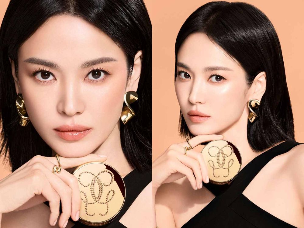 宋慧喬春妝被問爆！嬌蘭全新奶油水光氣墊粉餅＋緞光裸唇色，完整公開貴婦水光肌秘訣！-17