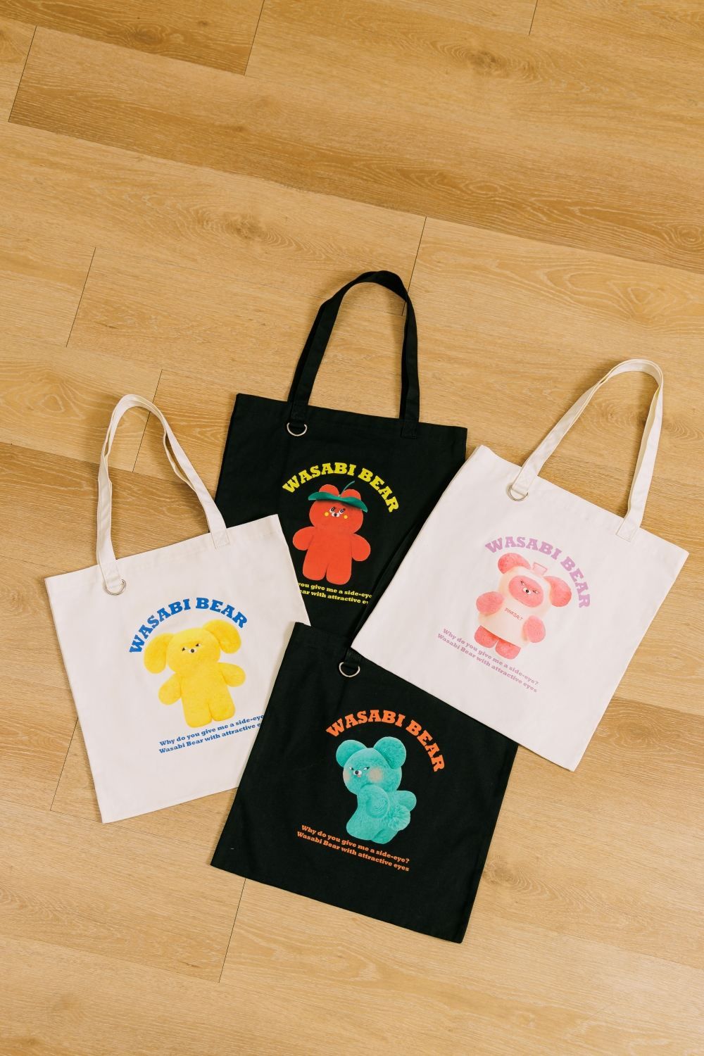Grace Gift太會聯名！冬裝版Wasabi Bear芥末熊盲盒逼人整箱買！大學T、帆布袋也要一起抱回家！-5