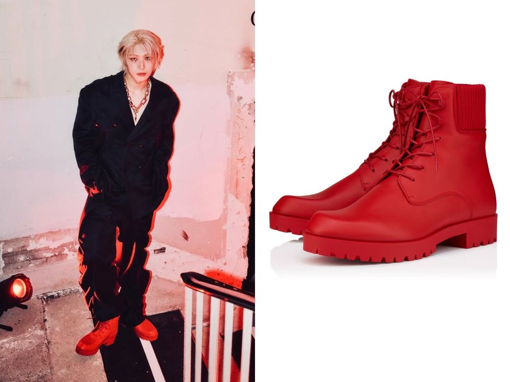 ATEEZ旼琦帥出新高度！驚喜亮相Christian Louboutin大秀、紅底皮靴氣場全開！-8