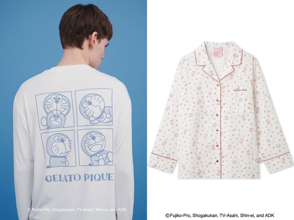 日妞最愛GELATO PIQUE再度攜手哆啦A夢！「竹蜻蜓、哆啦美」軟綿睡衣穿上就想窩在家！-6