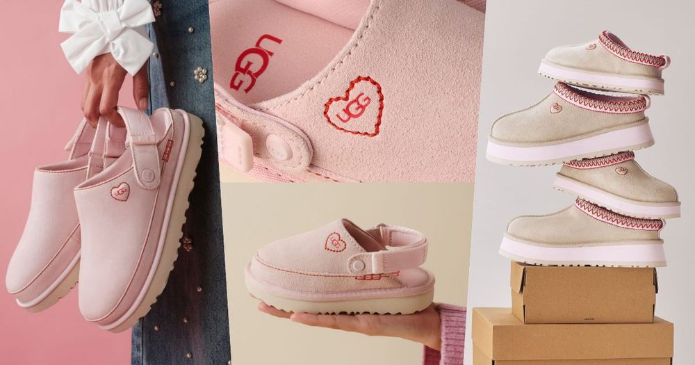 UGG情人節限定太讓人心動！粉粉愛心「懶人拖、穆勒鞋」居然還有小狗毛毛鞋、可愛到暈倒！-1