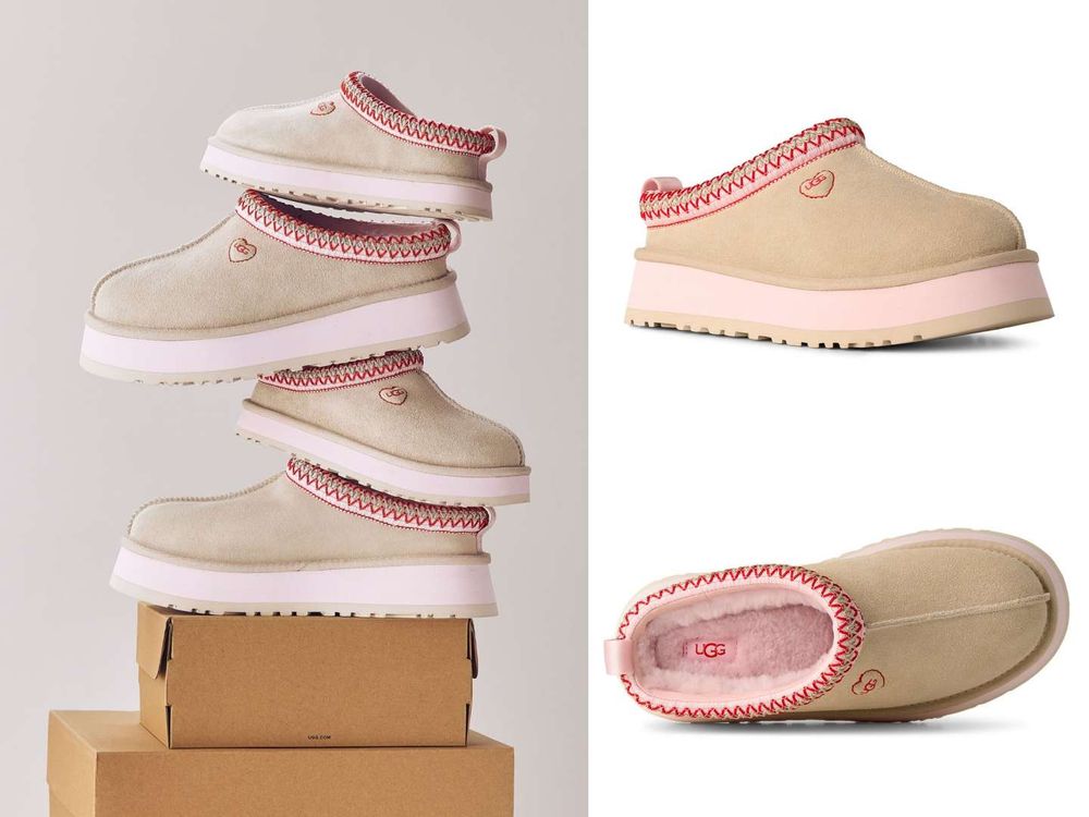 UGG情人節限定太讓人心動！粉粉愛心「懶人拖、穆勒鞋」居然還有小狗毛毛鞋、可愛到暈倒！-2