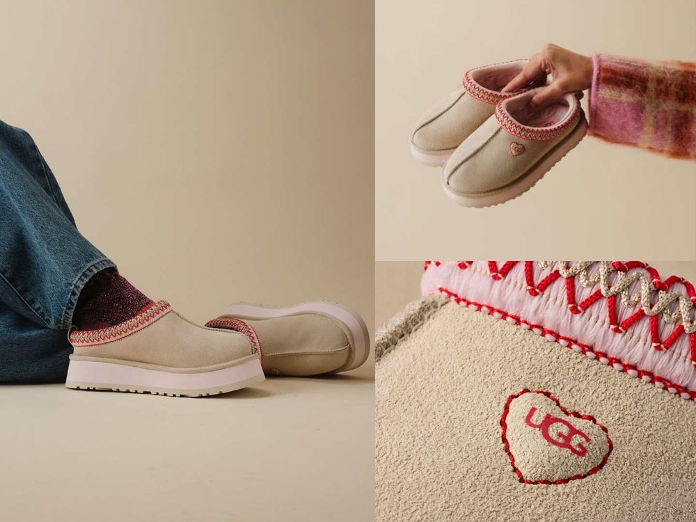 UGG情人節限定太讓人心動！粉粉愛心「懶人拖、穆勒鞋」居然還有小狗毛毛鞋、可愛到暈倒！-3
