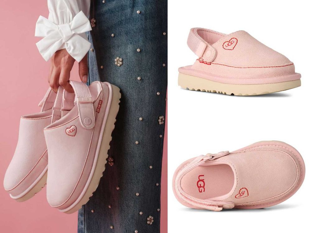 UGG情人節限定太讓人心動！粉粉愛心「懶人拖、穆勒鞋」居然還有小狗毛毛鞋、可愛到暈倒！-4