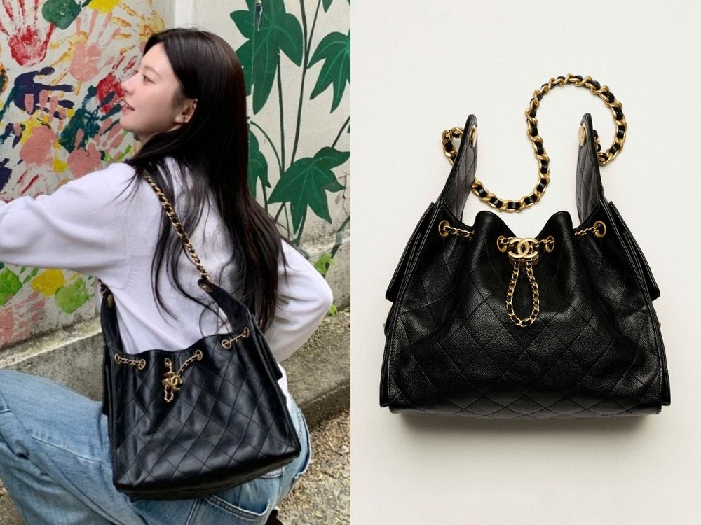 下戲也是行走的香奈兒！高允貞5款夢幻「香奈兒包」收藏盤點！爆火CHANEL 25、小書包她都有！-3