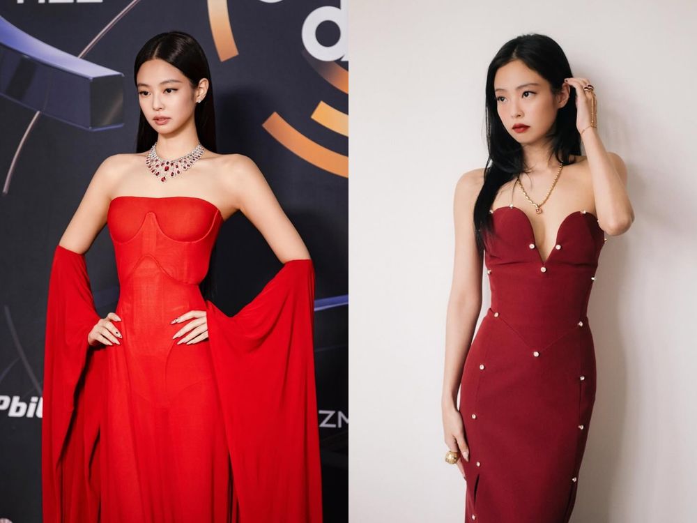 紅色本命就是她們！6位「最會穿紅色」女愛豆！Jennie根本駕馭之神、IVE Liz美出新高度！-4