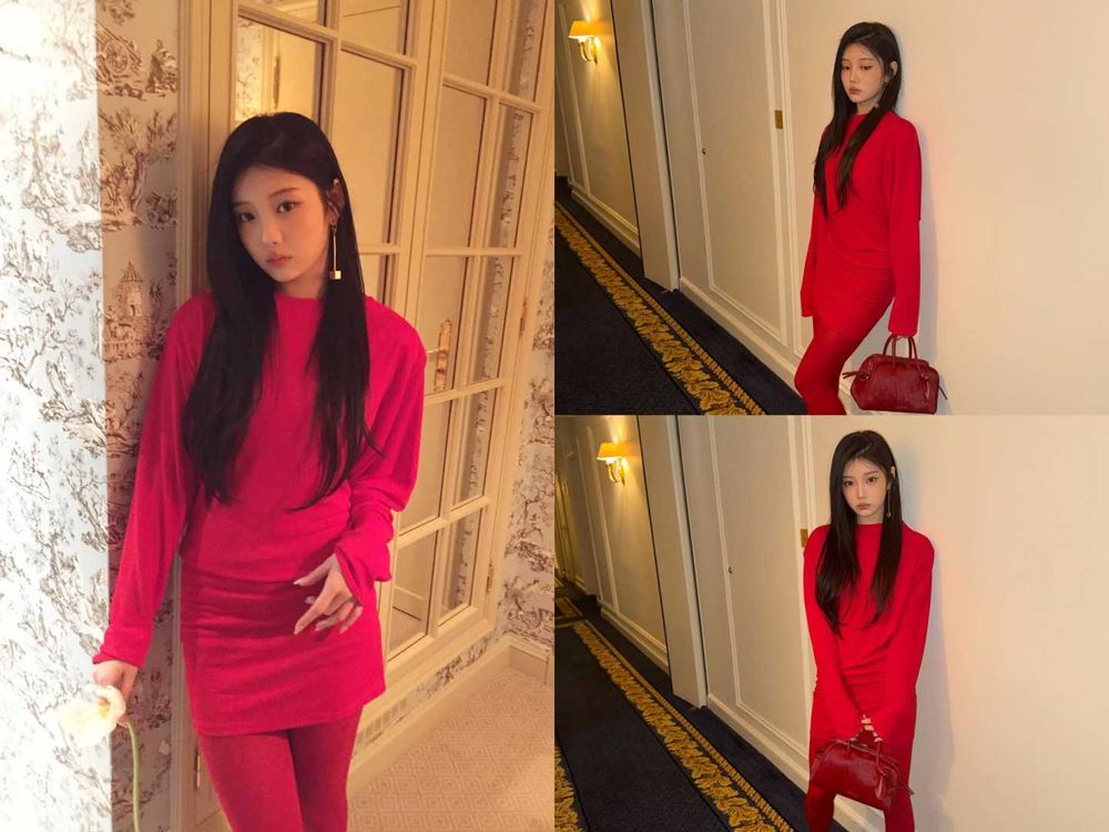 紅色本命就是她們！6位「最會穿紅色」女愛豆！Jennie根本駕馭之神、IVE Liz美出新高度！-10