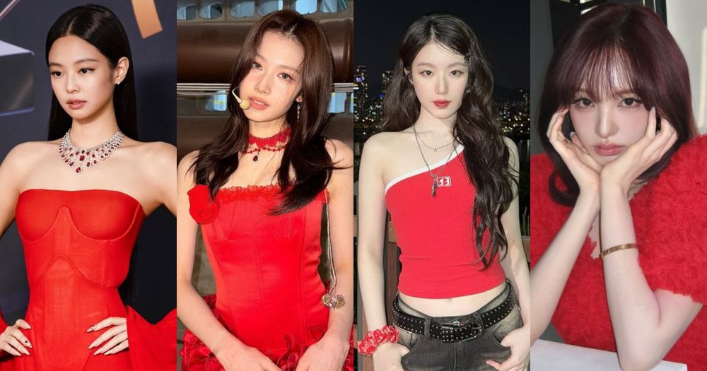 紅色本命就是她們！6位「最會穿紅色」女愛豆！Jennie根本駕馭之神、IVE Liz美出新高度！-1