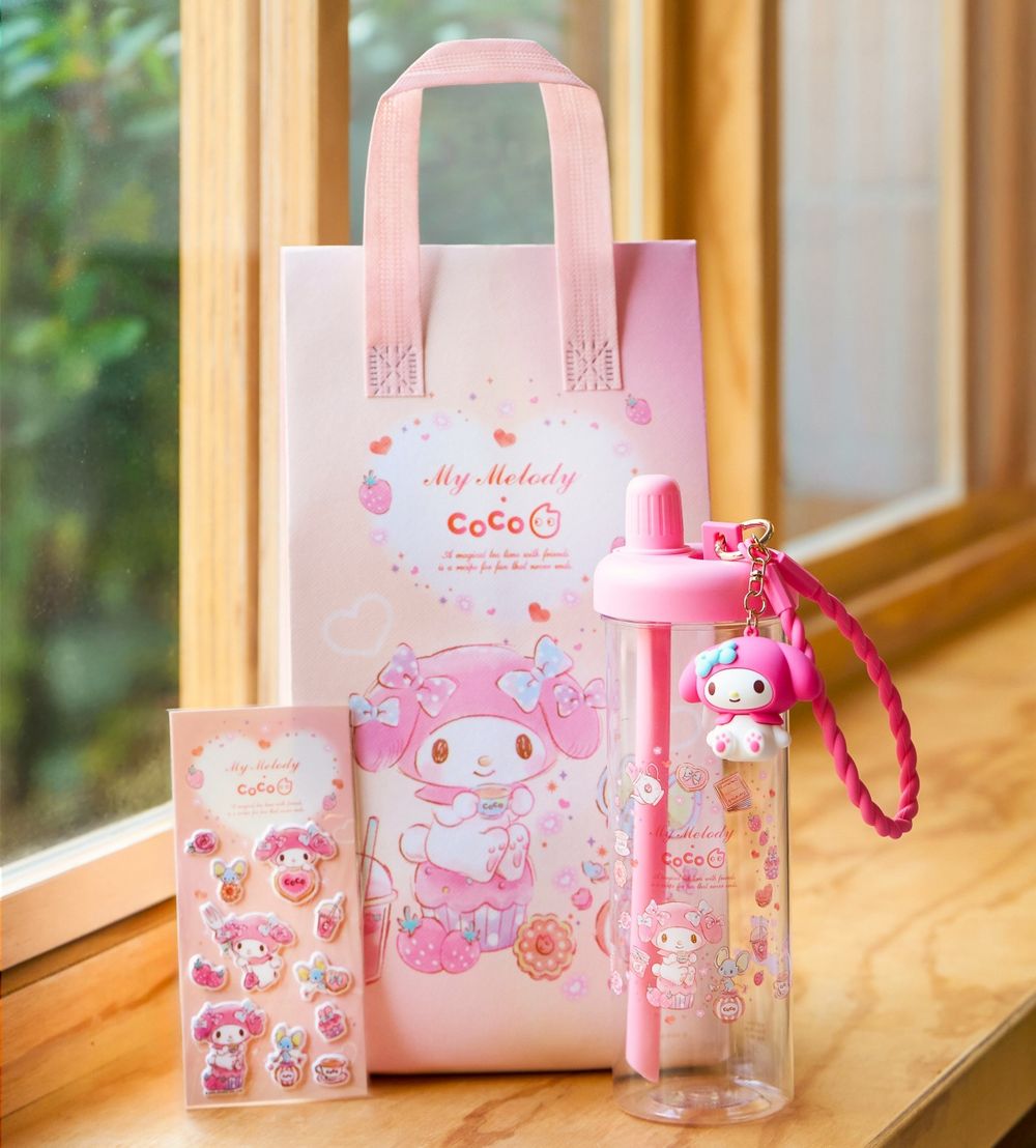 Coco都可跟美樂蒂聯名啦！超可愛美樂蒂聯名紙杯、立體美樂蒂水壺、保溫袋全都太欠收藏！-3