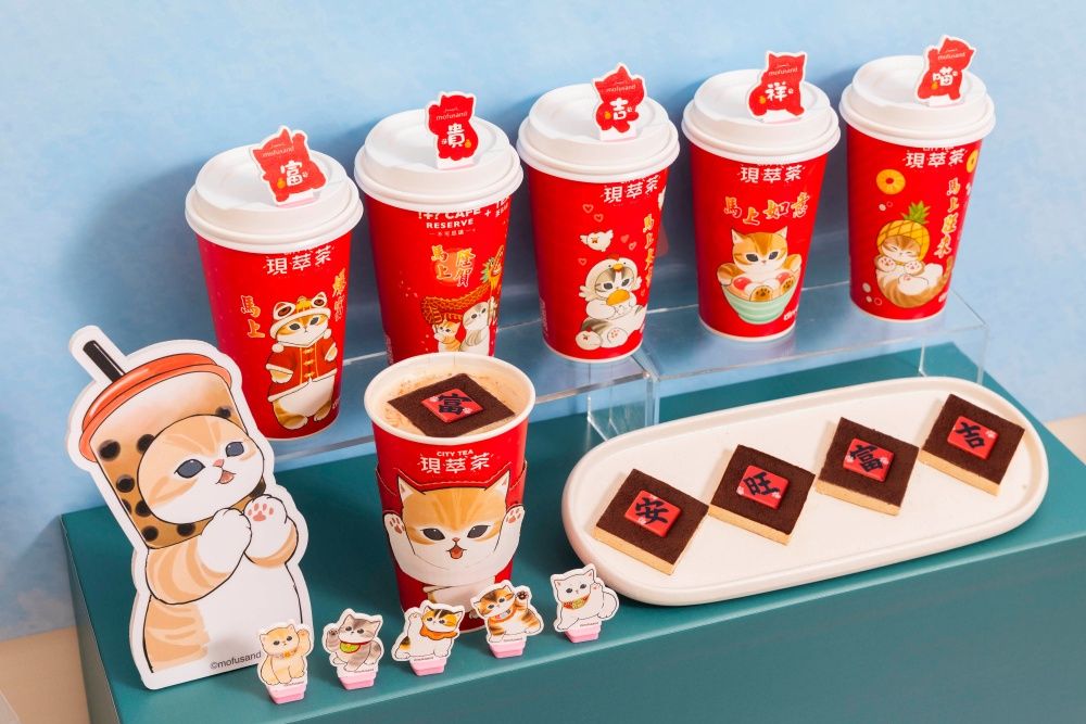 7-11貓福珊迪主題門市來了！賀歲小貓打卡裝飾、貓福珊迪聯名甜點可愛登場，買飲料還送萌翻杯塞！-2