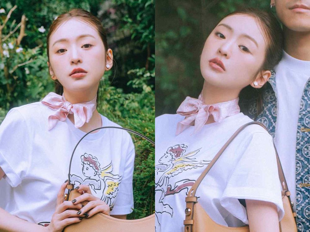 雨琦又發美照了！同款TORY BURCH情人節限定超美！小花手鍊、耳環值得投資！-6