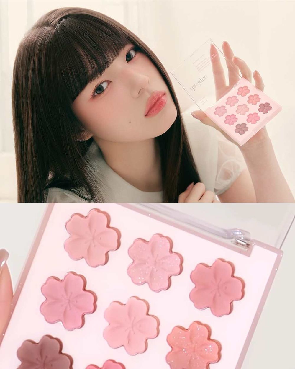 2026韓系春季彩妝首發！dasique首款花瓣腮紅誕生，九宮格眼影盤、頰彩融入夢幻櫻花元素，打造透嫩春日感妝容！-4