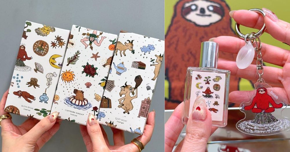 台灣質感品牌也跟上香水吊飾潮！hoah推出療癒系動物香氛滾珠瓶，搭配超可愛樹懶、水豚、山羊吊飾，掛包包上又潮又可愛！-1