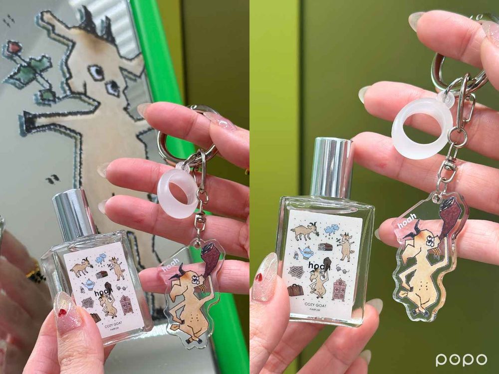台灣質感品牌也跟上香水吊飾潮！hoah推出療癒系動物香氛滾珠瓶，搭配超可愛樹懶、水豚、山羊吊飾，掛包包上又潮又可愛！-18
