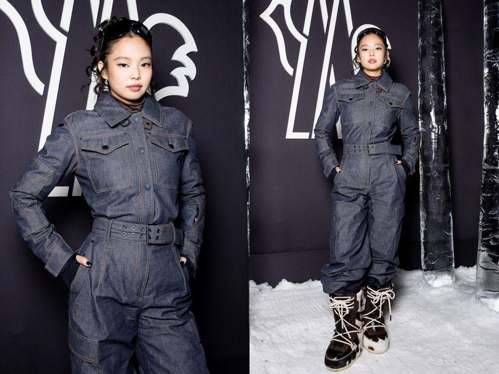 差點認不出來？！羽絨之王Moncler找來Jennie看秀、金社長身上那套滑雪服夢寐以求！-5