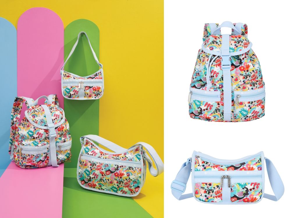 LeSportsac《飛天小女警》聯名也太可愛！花花、泡泡、毛毛收納包絕對要收！-2