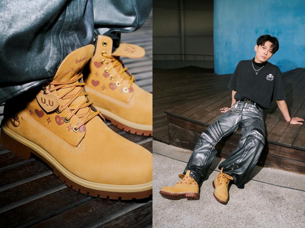 Timberland和Kurt Wu驚喜合作！愛心人悄悄攻佔經典黃靴，根本是情人節告白神器！-4