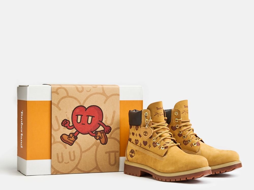 Timberland和Kurt Wu驚喜合作！愛心人悄悄攻佔經典黃靴，根本是情人節告白神器！-13