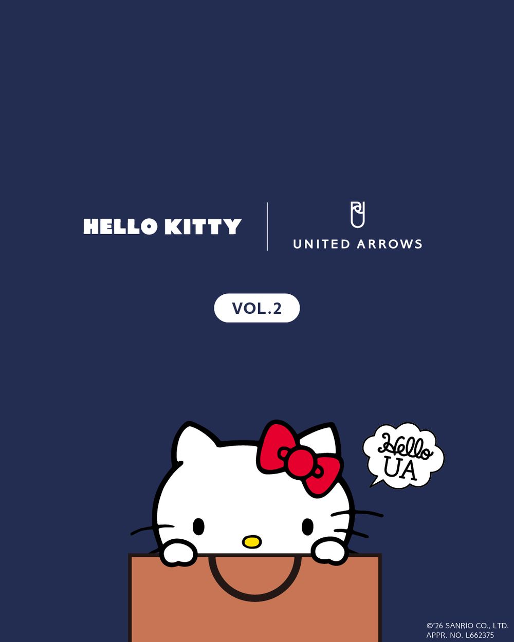 輪到日牌UNITED ARROWS出手！推出Kitty系列「探頭小吊飾、蕾絲手帕」想全掃進購物車！-5