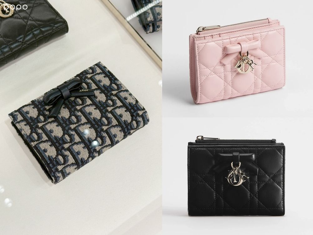 脆友暴動！Dior超夢幻「蝴蝶結小皮件」上架！少女心直接噴發、新年換皮夾就它了！-7