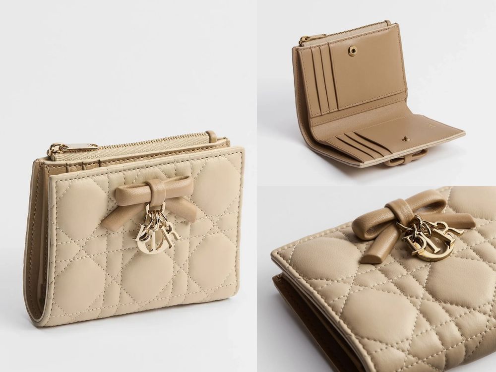 脆友暴動！Dior超夢幻「蝴蝶結小皮件」上架！少女心直接噴發、新年換皮夾就它了！-6