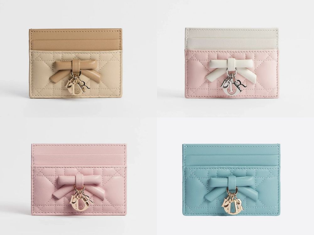 脆友暴動！Dior超夢幻「蝴蝶結小皮件」上架！少女心直接噴發、新年換皮夾就它了！-2