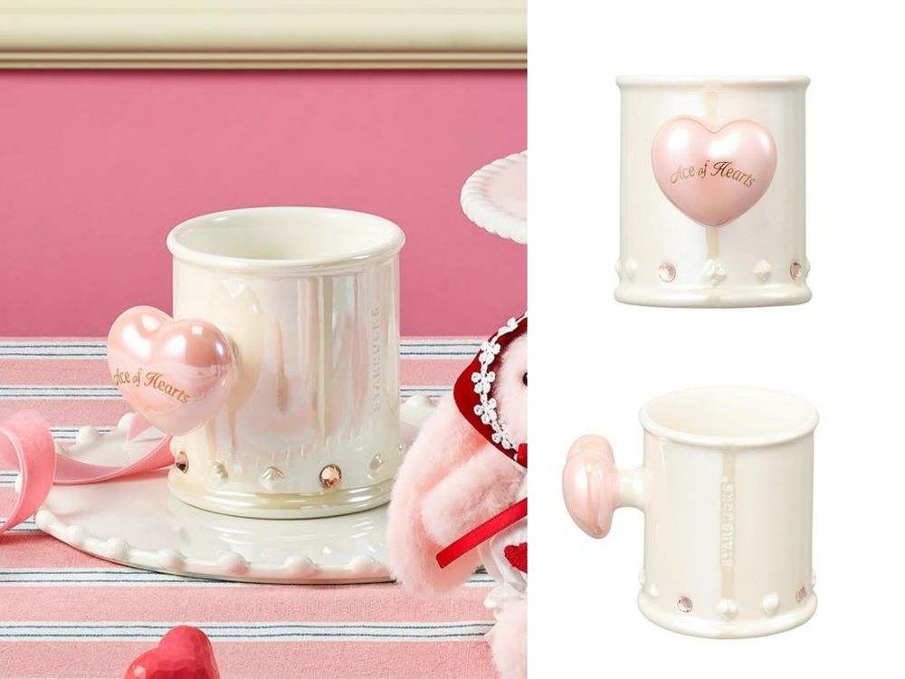 韓國星巴克2026情人節限定周邊太可愛！「頭巾兔兔鑰匙圈、愛心小白兔馬克杯」韓妞都狂搶！-3