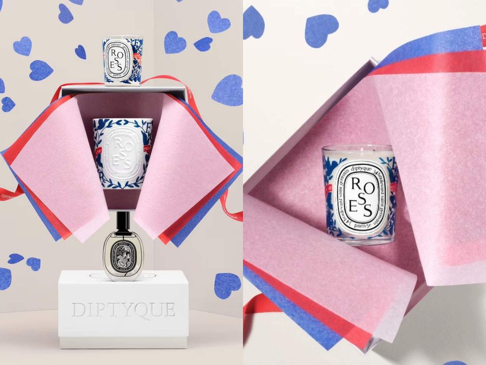 2026情人節送禮首選！Diptyque攜手陶藝師打造限量玫瑰香氛蠟燭、精品陶瓷托盤，紅藍交織色彩演繹法式浪漫！-7