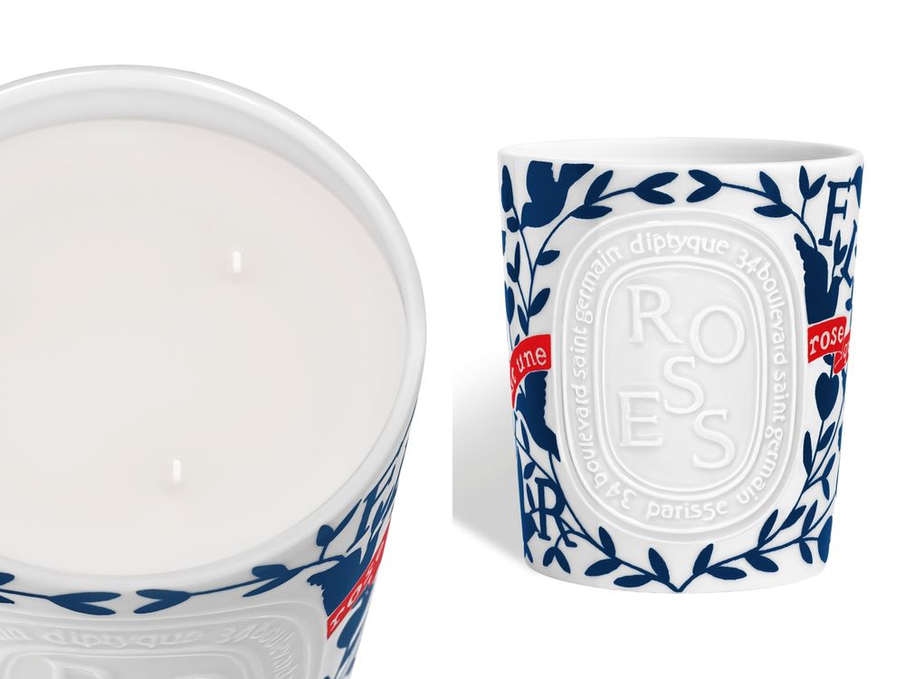 2026情人節送禮首選！Diptyque攜手陶藝師打造限量玫瑰香氛蠟燭、精品陶瓷托盤，紅藍交織色彩演繹法式浪漫！-3