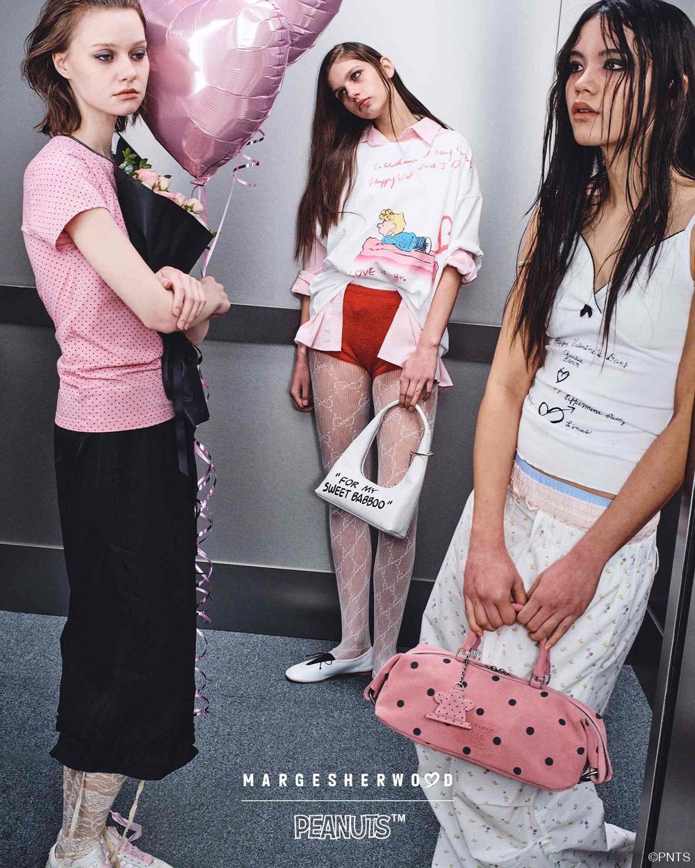 粉紅史努比包包也太夢幻！韓國爆紅品牌Marge Sherwood聯名PEANUTS、包包都超好看！-11