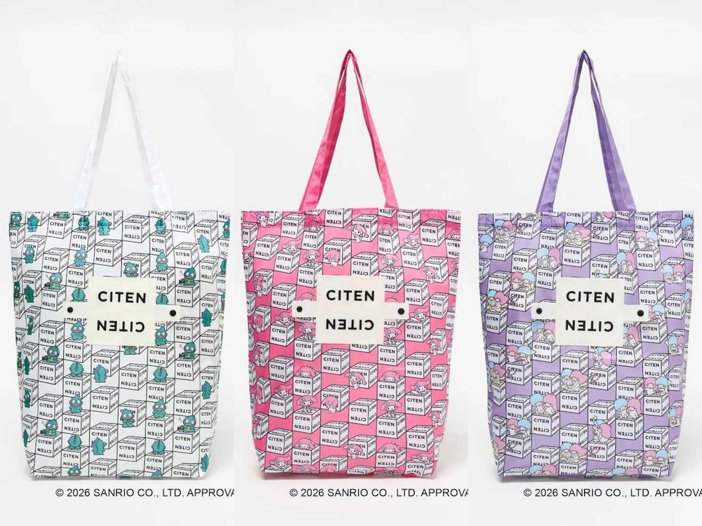 又被三麗鷗聯名可愛到！日牌CITEN推出「Kitty托特包、大耳狗化妝包」準備衝日本掃貨！-4