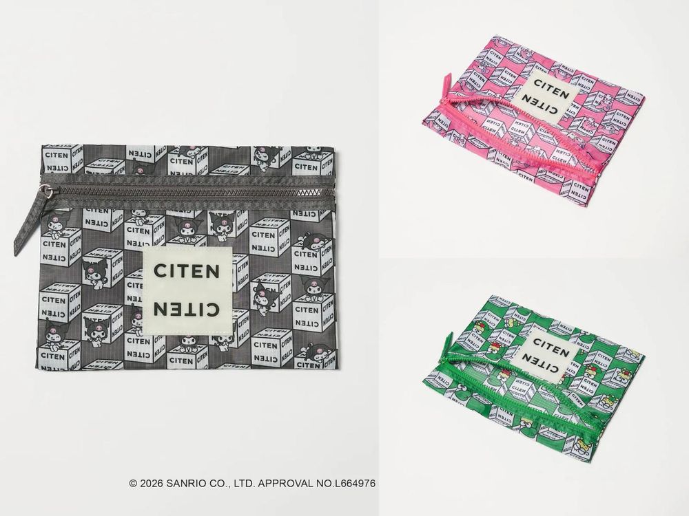 又被三麗鷗聯名可愛到！日牌CITEN推出「Kitty托特包、大耳狗化妝包」準備衝日本掃貨！-7