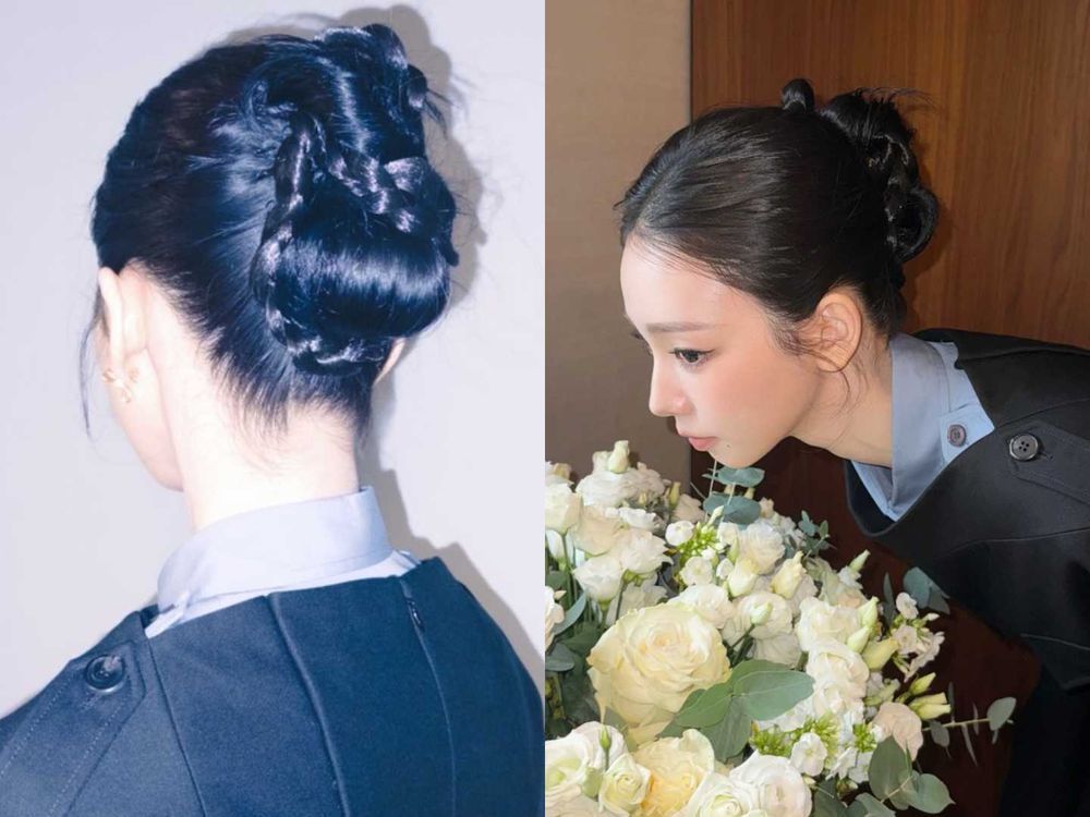 2026時裝週韓星髮型秀！Karina麻花低盤髮、Jennie微捲綁髮，Stray Kids鉉辰層次中長髮帥翻迪奧秀場！-3