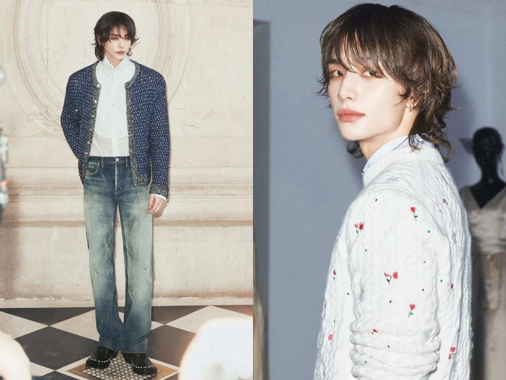 2026時裝週韓星髮型秀！Karina麻花低盤髮、Jennie微捲綁髮，Stray Kids鉉辰層次中長髮帥翻迪奧秀場！-10